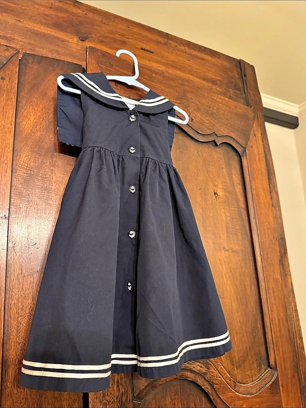 Sophie Rose Girls Sailor Collar Dress navy 4T